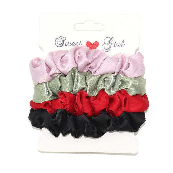 Women'S Modern Style Sweet Korean Style Polka Dots Solid Color Cloth Hair Tie