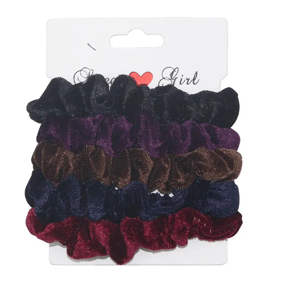 Women'S Modern Style Sweet Korean Style Polka Dots Solid Color Cloth Hair Tie