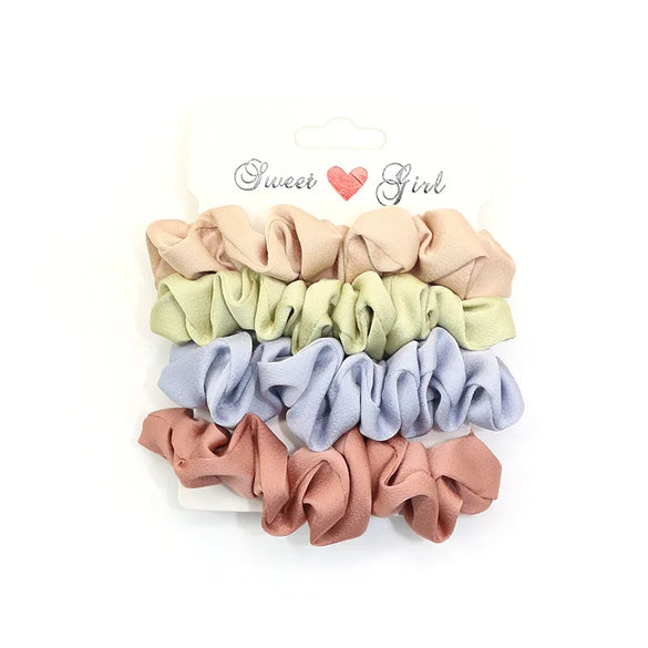 Women'S Modern Style Sweet Korean Style Polka Dots Solid Color Cloth Hair Tie