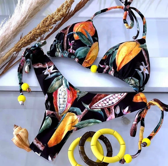 Women'S Multicolor Printing 2 Piece Set Bikinis