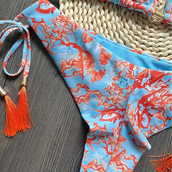 Women'S Plaid 2 Pieces Set Bikinis Swimwear