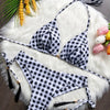 Women'S Plaid 2 Pieces Set Bikinis Swimwear