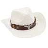 Women'S Retro Ethnic Style Solid Color Crimping Straw Hat