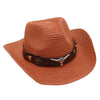 Women'S Retro Ethnic Style Solid Color Crimping Straw Hat