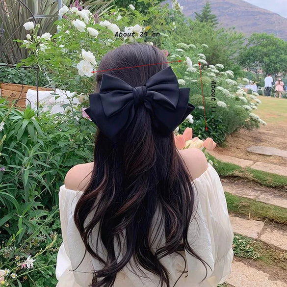 Women'S Romantic Simple Style Bow Knot Cloth Gauze Hair Clip