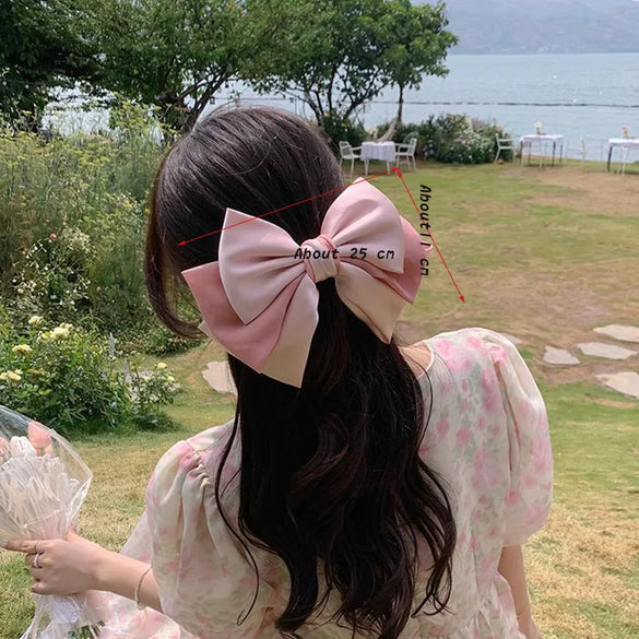 Women'S Romantic Simple Style Bow Knot Cloth Gauze Hair Clip