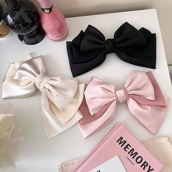 Women'S Romantic Simple Style Bow Knot Cloth Gauze Hair Clip