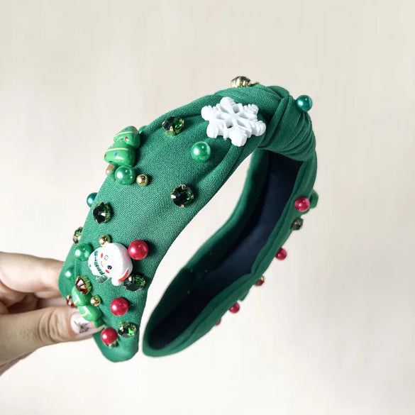 Women'S Simple Style Classic Style Snowflake Polyester Hair Band