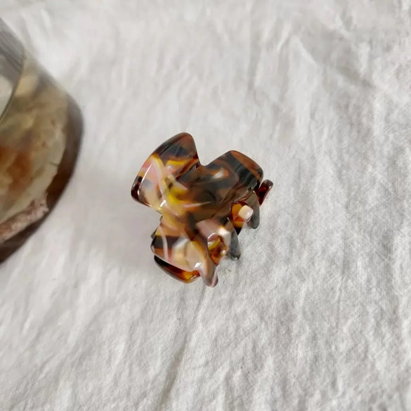 Women'S Simple Style Color Block Acetic Acid Sheets Hair Claws