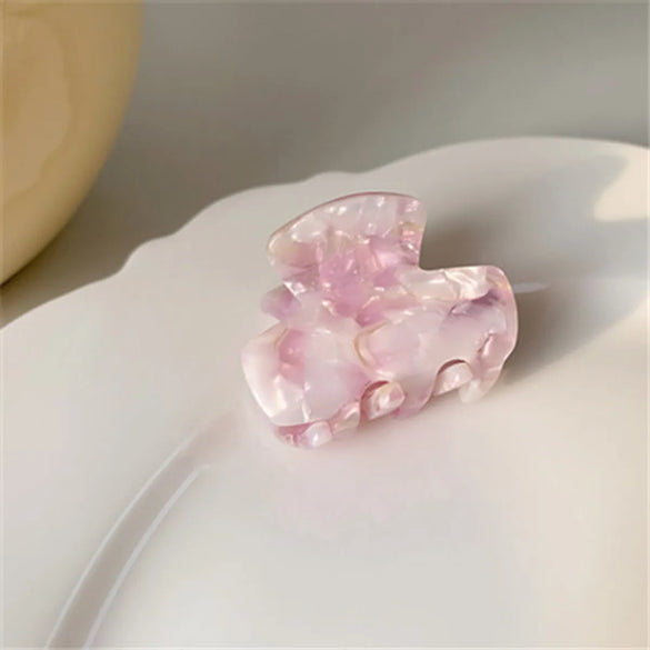 Women'S Simple Style Color Block Acetic Acid Sheets Hair Claws