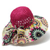 Women'S Simple Style Color Block Big Eaves Sun Hat