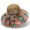 Women'S Simple Style Color Block Big Eaves Sun Hat