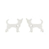 Women'S Simple Style Dog Cat Stainless Steel No Inlaid Ear Studs Plating Stainless Steel Earrings