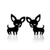 Women'S Simple Style Dog Cat Stainless Steel No Inlaid Ear Studs Plating Stainless Steel Earrings