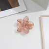 Women'S Simple Style Flower Plastic Resin Stoving Varnish Hair Claws