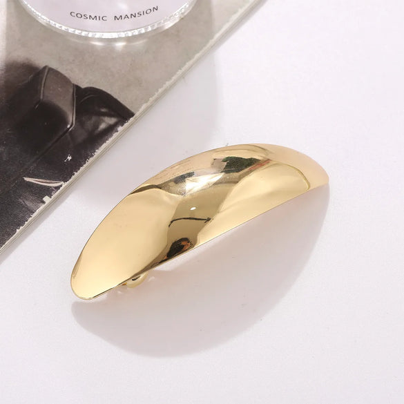 Women'S Simple Style Geometric Alloy Plating Hair Clip