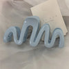 Women'S Simple Style Korean Style Waves Plastic Hair Claws