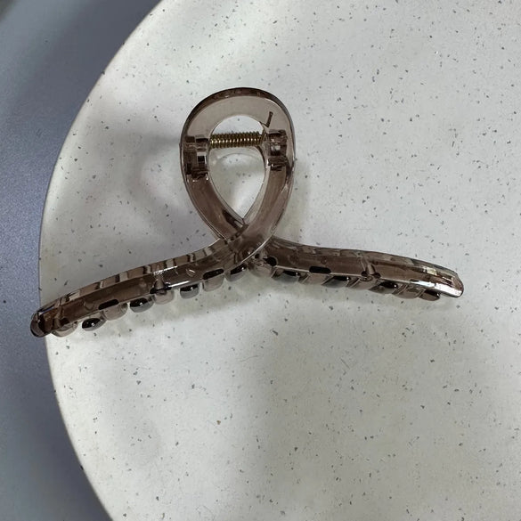 Women'S Simple Style Solid Color Plastic Stoving Varnish Hair Claws