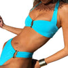 Women'S Solid Color 2 Pieces Set Bikinis Swimwear