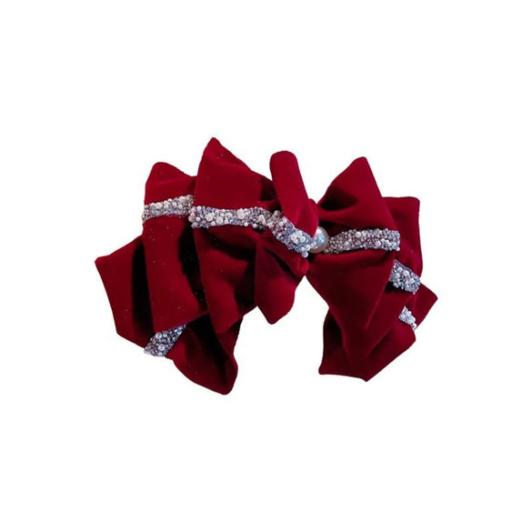 Women'S Sweet Bow Knot Cloth Hair Clip