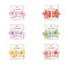 Women'S Sweet Flower Plastic Resin Stoving Varnish Hair Claws