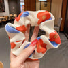 Women'S Sweet Pastoral Flower Cloth Hair Tie