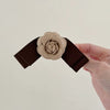 Women'S Sweet Simple Style Flower Cloth Hair Clip