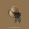 Women'S Vacation Simple Style Letter Solid Color Big Eaves Straw Hat