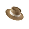 Women'S Vacation Simple Style Letter Solid Color Big Eaves Straw Hat