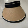 Women'S Vacation Simple Style Letter Solid Color Big Eaves Straw Hat