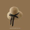 Women'S Vacation Simple Style Letter Solid Color Big Eaves Straw Hat