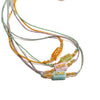 Women Stainless Steel And Titanium Steel Color Rope Letter Necklace With Electroplating