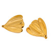 Women Stainless Steel Geometric Flower Electroplating Earrings