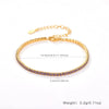 Women 925 Sterling Silver Geometric Tennis Chain Zircon Necklace With Electroplating