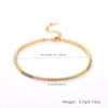 Women 925 Sterling Silver Geometric Tennis Chain Zircon Necklace With Electroplating