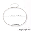 Women 925 Sterling Silver Geometric Tennis Chain Zircon Necklace With Electroplating
