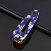 Women's Acetate Geometric Side Hair Clip With Marble Pattern And Electroplated Finish