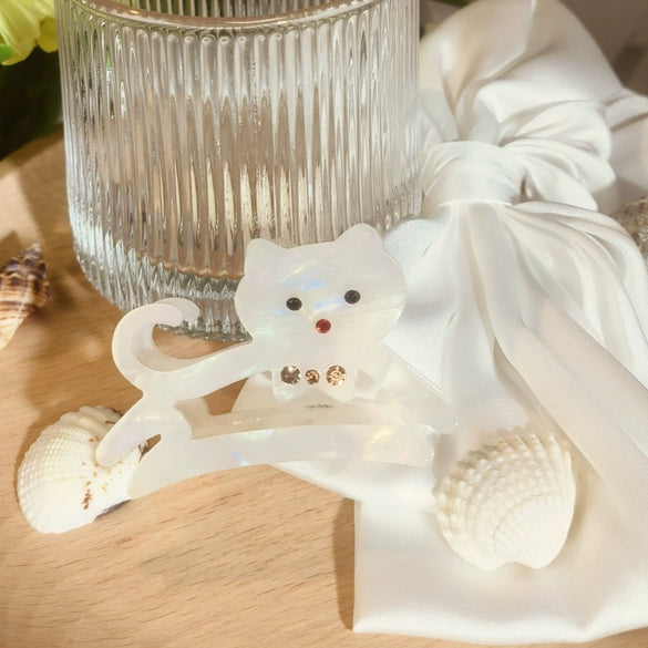 Women's Acetic Acid Cat Hairpin Handmade Rhinestone Fashion Accessories