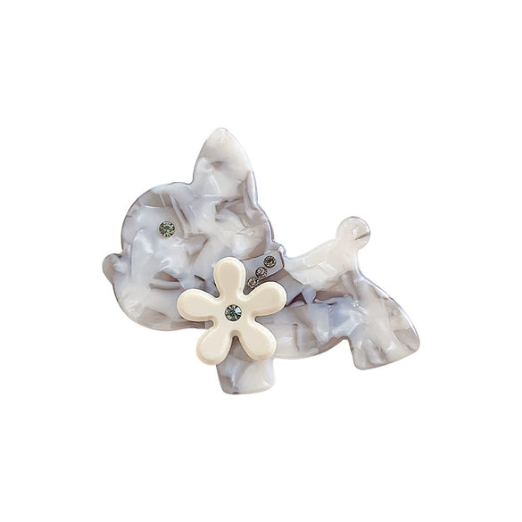 Women's Acetic Acid Duckbill Clip Hair Accessories Handmade With Dog And Zodiac Style