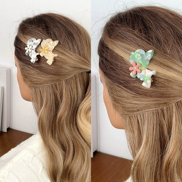Women's Acetic Acid Duckbill Clip Hair Accessories Handmade With Dog And Zodiac Style