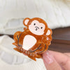 Women's Acetic Acid Hair Accessories Handmade Little Monkey Head Clip