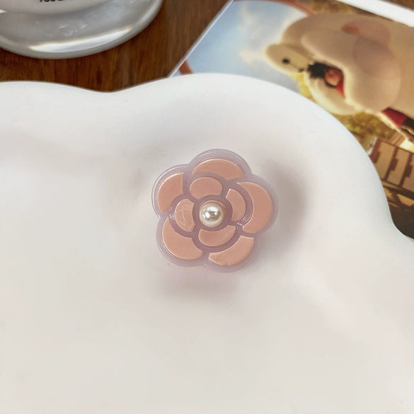 Women's Acetic Acid Handmade Camellia Style Hair Clip