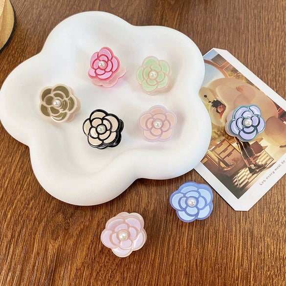 Women's Acetic Acid Handmade Camellia Style Hair Clip