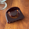 Women's Acetic Acid Hollow Halfround Light Luxury Style Printed Hair Clip