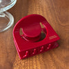 Women's Acetic Acid Hollow Halfround Light Luxury Style Printed Hair Clip