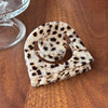 Women's Acetic Acid Hollow Halfround Light Luxury Style Printed Hair Clip
