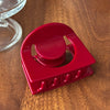 Women's Acetic Acid Hollow Halfround Light Luxury Style Printed Hair Clip
