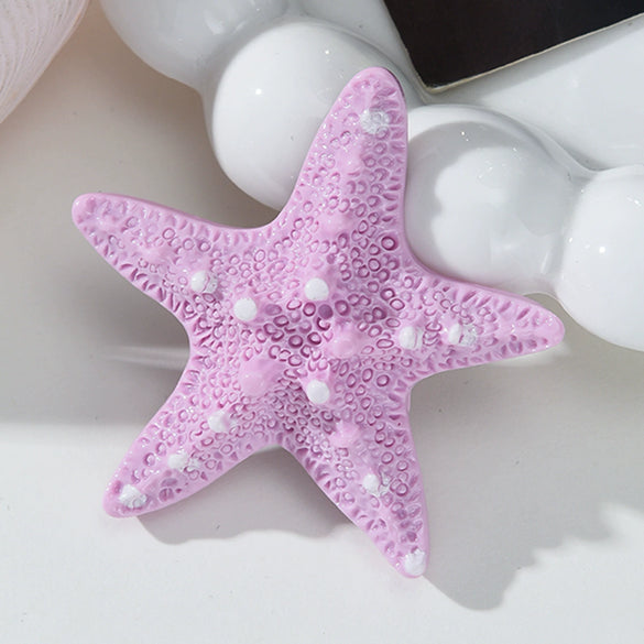 Women's Acetic Acid Starfish Duckbill Clip Hairpin Sweet Style Glued