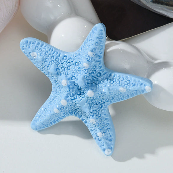 Women's Acetic Acid Starfish Duckbill Clip Hairpin Sweet Style Glued