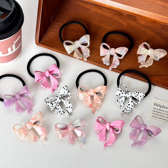 Women's Acetic Acid Threedimensional Bow Hair Accessories